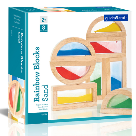 Guidecraft Sand Blocks, Wooden Building Set, PK8 G3014